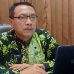 Rubianto, Kepala UKPBJ (Unit Kerja Pengadaan Barang dan Jasa) Kabupaten Trenggalek. (foto: HERMAN/ BANGSAONLINE)