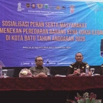 Sosialisasi Gempur Rokok Ilegal di Kota Batu.