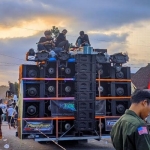 Sound Horeg saat tampil dalam suatu acara. Foto: Ist.