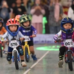 Si Bocil saat beradu cepat di Bhumi Panji Kertapati Volume 3.0 Pushbike Championship Piala Wali Kota Kediri.