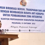 Giat Pembangunan Zona Integritas yang digelar Kantah Kabupaten Pasuruan.