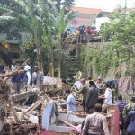 Rumah-rumah warga Pulungan yang rusak parah dampak bajir bandang akan direhab Pemkab Pasuruan.