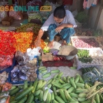 Harga cabai di Yogyakarta hari ini melonjak drastis. Foto: Sulthon/Bangsaonline.