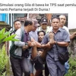 Gambar simulasi lagi viral di medsos yang dinilai menyesatkan.
