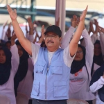Wali Kota Pasuruan, Saifullah Yusuf, saat mengikuti peringatan Hari Kesehatan Nasional ke-59.