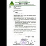 Inilah surat pernyataan Ansor Tuban yang diberikan pada Kapolres Tuban