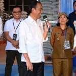 Presiden Jokowi saat tinjau penyaluran bantuan beras di Gudang Bulog Kampung Baru, Kabupaten Sumba Barat, pada Rabu (2/10/2024) Foto: Dok. Setpres.