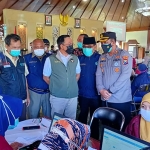 Forkopimda Pamekasan saat memantau vaksinasi massal di Mandhapa Agung Ronggosukowati. 