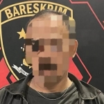 Pelaku saat diamankan di Mapolres Tulungagung