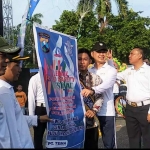 Pembukaan deklarasi Millennial Road Safety Festival 2019 di Area Arek Lancor, Pamekasan.