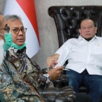 Ketua  DPD RI LaNyalla Maattalitti melakukan pertemuan dengan Ketua KPU RI Arif Budiman dan Ketua Bawaslu RI Abhan, Senin (14/9/2020)i di Jakarta.