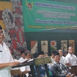 Wakil Wali Kota Kediri saat memberi sambutan. Foto: Ist