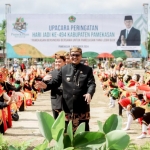 Pj Bupati Masrukin di upacara hari jadi Pamekasan ke-494