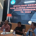 Sosialisasi DAK 2023 yang digelar Dispendik Kabupaten Mojokerto.