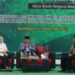  Ketua Umum Pengurus Besar Nahdlatul Ulama (PBNU) Said Aqil Siradj  saat memberikan materi tentang radkalisme.