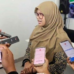 Kepala BPJS Kesehatan Cabang Madiun, Wahyu Dyah Puspitasari, saat memberi keterangan ke awak media.