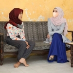 Ayu Khoirunita istri Bupati Bangkalan saat berkunjung ke rumah Risma Auliya Dwitasari. (IG: @ayukhoirunita)