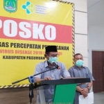 Sekretaris Satgas Covid-19 Kabupaten Pasuruan Anang Saiful Wijaya.