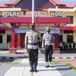 Kapolres Probolinggo AKBP Teuku Arsya Khadafi memimpin Apel Gelar Pasukan Operasi Patuh Semeru 2021.