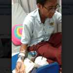 Almarhum Rifky Zakariah semasa menjalani perawatan di RS Lavalete Malang