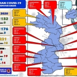 Peta sebaran Covid-19 Kabupaten Gresik.