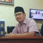 Ketua DPRD Kabupaten Pasuruan M Sudiono Fauzan di ruang kerjanya.