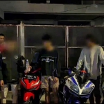 Ketiga pemuda yang diamankan petugas dari Polres Pasuruan Kota.