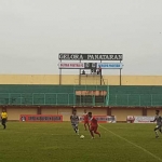 Laga perdana Blitar Poetra FC melawan Perspa Pacitan.
