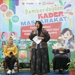 Ketua TP PKK Kota Kediri Faiqoh Azizah Muhammad Qowimuddin, saat memberi sambutan. (Ist)