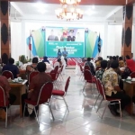 Suasana pisah sambut Kejari Pacitan di aula pendopo Pemkab Pacitan.