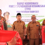 Wakil Wali Kota Adi Wibowo saat pembukaan Rapat Koordinasi Forum Pembaruan Kebangsaan (FPK) Kota Pasuruan.