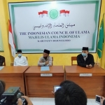 Majelis Ulama Indonesia (MUI) Kabupaten Bojonegoro saat press conference.