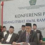 Menteri Agama RI Lukman Hakim Saifuddin memimpin sidang Isbat. foto: detik.com