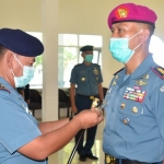 Kolonel Marinir Agus Dwi Laksana Putra saat dikukuhkan sebagai Wakil Komandan Lantamal IX. 