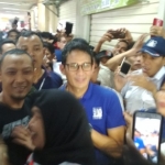 Sandi saat berkunjungnke Pusat Grosir Surabaya (PGS). foto: DIDI ROSADI/BANGSAONLINE