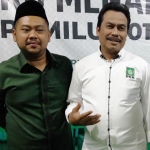 Qosim bersama Yani dalam suatu acara.foto: SYUHUD/ BANGSAONLINE