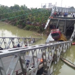 Kondisi jembatan Widang-Babat.