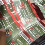 Tiket palsu yang beredar saat pertandingan persahabatan antara Persatu Vs Madura United.