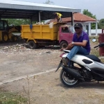 Sampah rumah tangga yang di buang di TPS3R.