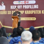 Bupati Kediri Hanindito Himawan Pramana saat memberi sambutan. (Ist).