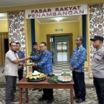 Acara peresmian dan pembukaan Pasar Rakyat Penambangan. Foto: Suwandi/BANGSAONLINE