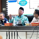 Menteri ATR/BPN saat memberi arahan saat rapat koordinasi pemerintah daerah se-Kalimantan Selatan.