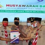 H. M. Arum Sabil terpilih menjadi Ketua Kwarda Gerakan Pramuka Jawa Timur pada Musyawarah Daerah Gerakan Pramuka Jatim. foto: ist.