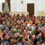 Kepala Daerah seluruh Indoensia dalam rapat Pemerintahan di Istana Negara, Jum