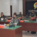 Suasana rapat koordinasi penerimaan calon bintara dan tamtama PK TNI AD TA 2022.