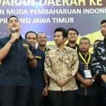 Emil Dardak hadir dalam Musda VII DPD AMPI Jawa Timur di kantor DPD Partai Golkar Jatim. foto: M DIDI ROSADI/ BANGSAONLINE