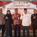 Sosialisasi peraturan perundang-undangan di bidang cukai yang digelar Satpol PP Kabupaten Malang.