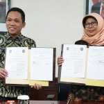 Penandatangan Memorandum of Understanding (MoU) yang dilakukan langsung Ketua Pengadilan Agama Lumajang Dr. Hj. Lailatul Arofah, M.H. dengan Bupati Lumajang H. Thoriqul Haq dan peluncuran SIPALUKU.