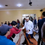 Wakil Wali Kota Batu Heli Suyanto saat menghadiri sosialisasi rencana gate parkir Alun-alun Kota Batu.