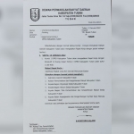 Surat undangan rapat kerja kepada Tim Baperjakat Tuban dari DPRD Tuban,